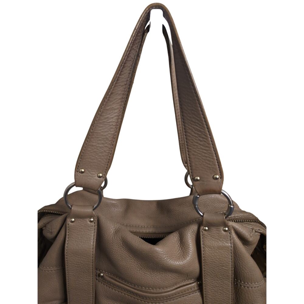 Michael kors Y2K chunky buckle duffle tan leather shoulder bag - Picture 11 of 13